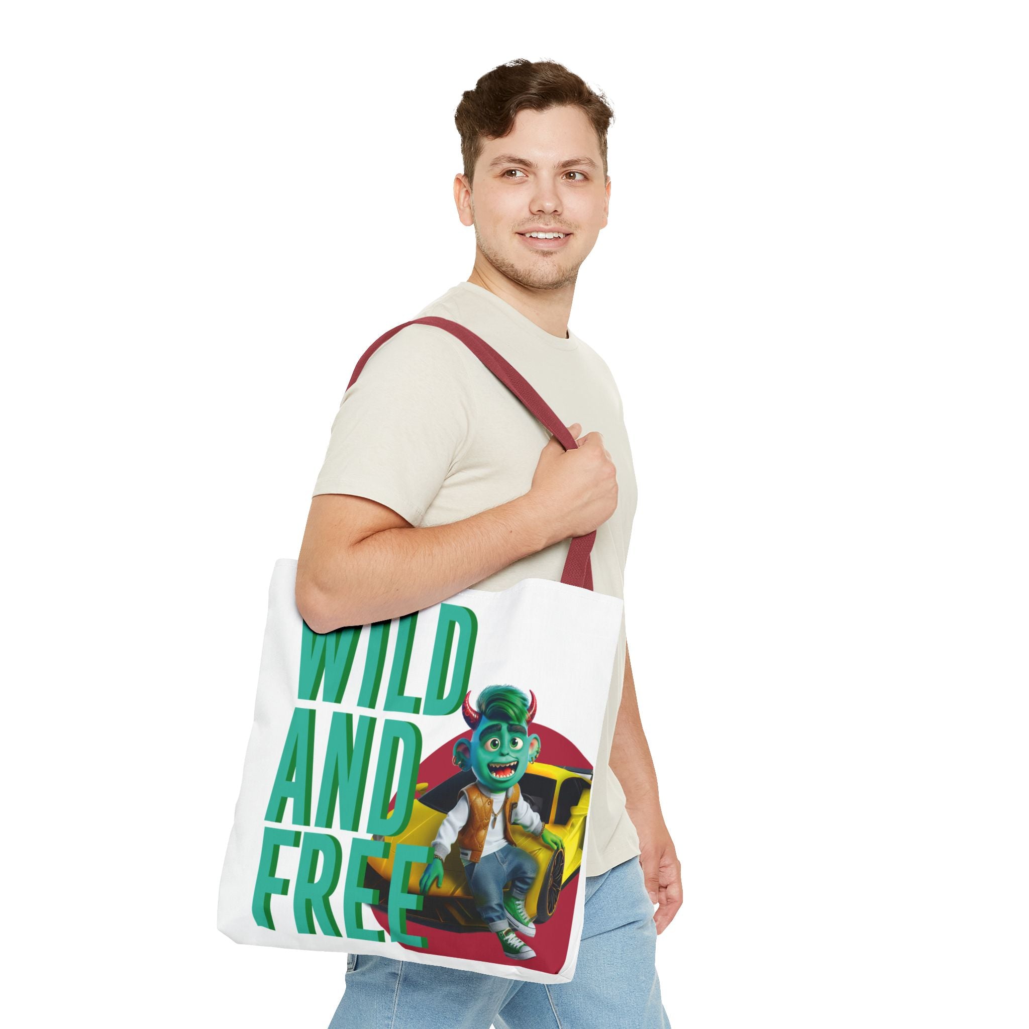Image of Stylish All-Over Print Tote Bag – Durable & Functional
